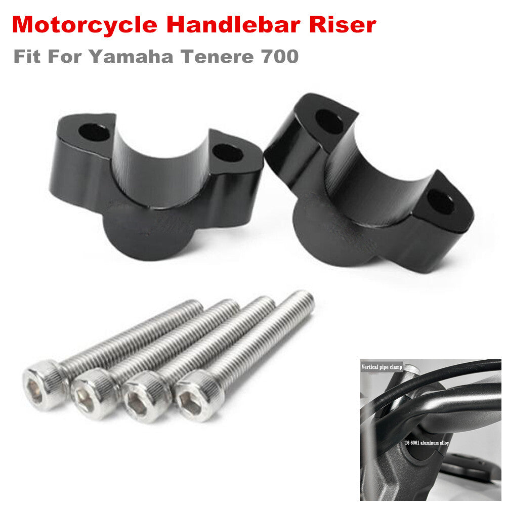 2-Piece Aluminum Alloy Motorcycle Handlebar Stempost Bracket for Yamaha Tenere 700- n
