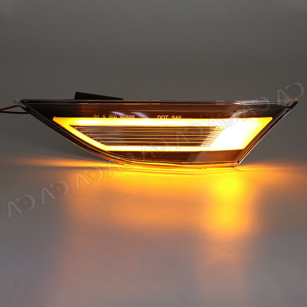 Clear LED Side Marker Lights for 991 Carrera 981 718 Cayman 2 pcs v