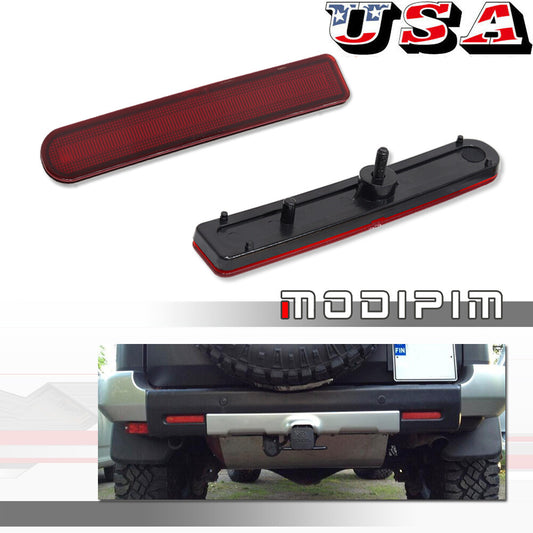 Red lens rear bumper reflector left and right double set for 07-14 for FJ Cruiser- v