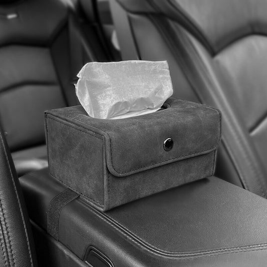 1-pack car tissue holder/napkin box suitable for car sun visors and for seat back armrests - n