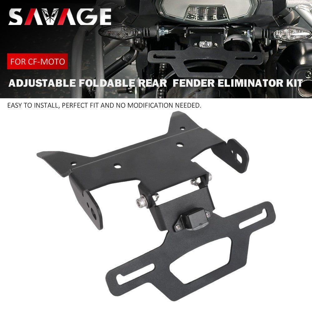 For CFMOTO 700MT 2025 Foldable Angel Adjustable Rear Fender License Plate Holder Q