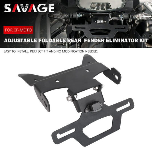 For CFMOTO 700MT 2025 Foldable Angel Adjustable Rear Fender License Plate Holder Q
