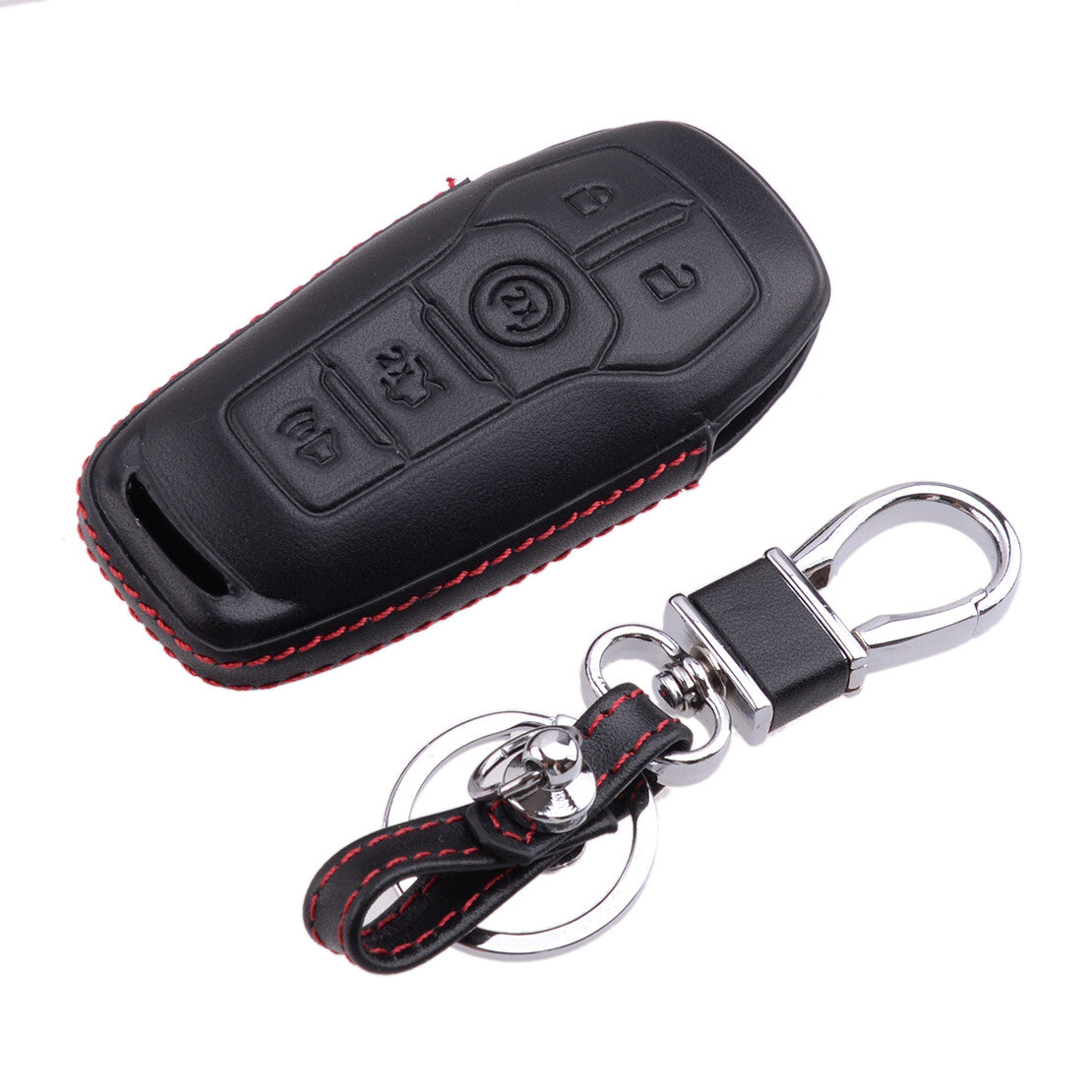 Leather Remote Key Fob Cover Case Bag Fit for Fusion Explorer for Lincoln v