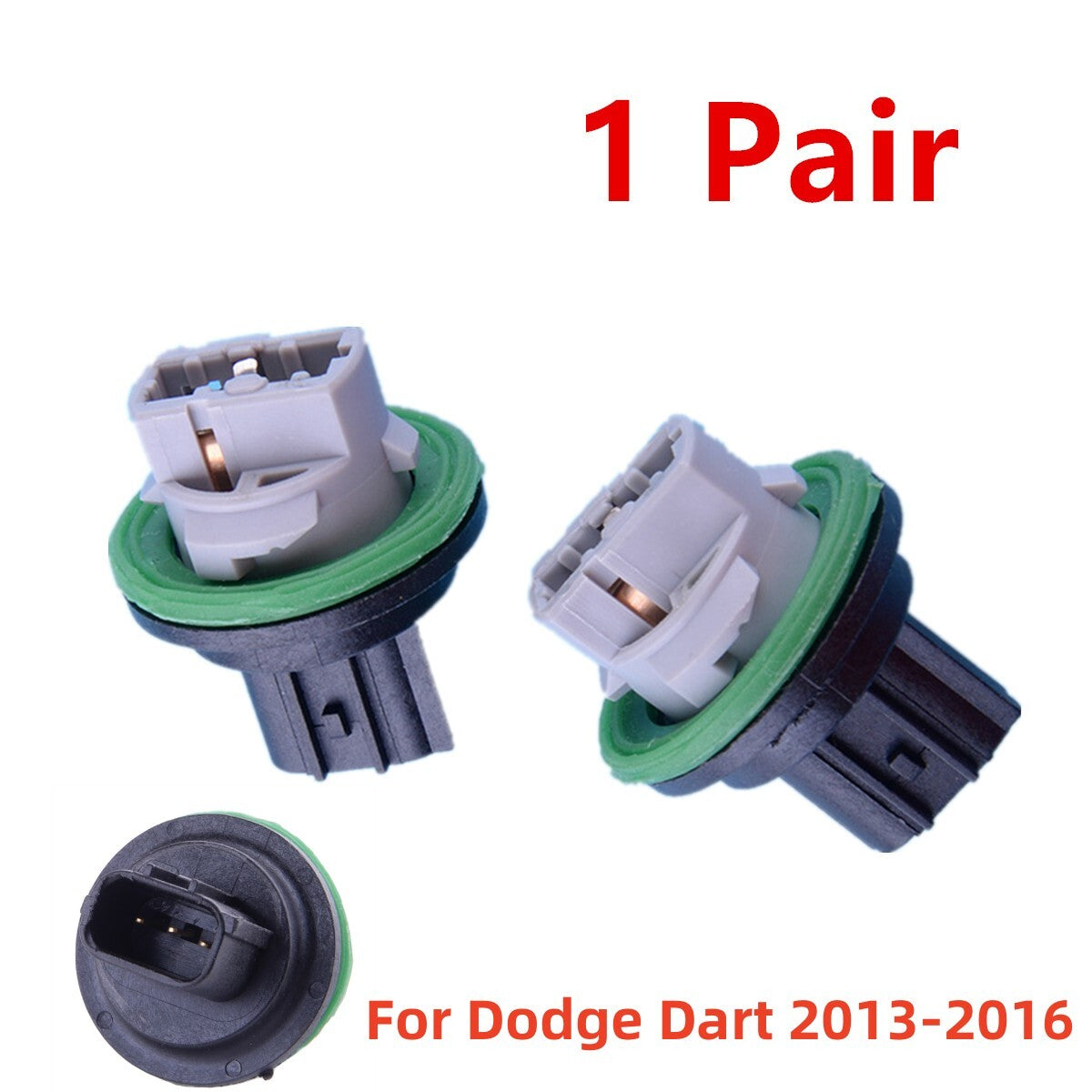 2-piece front turn signal bulb socket for Dodge Dart 68186725AB 2013-2016 n