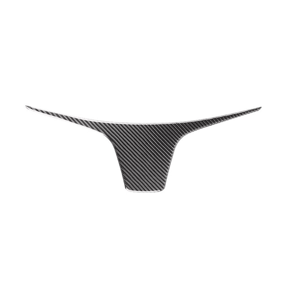2X Red Carbon Fiber Center B-Pillar Panel Cover Trim For Taycan 2019-22 v