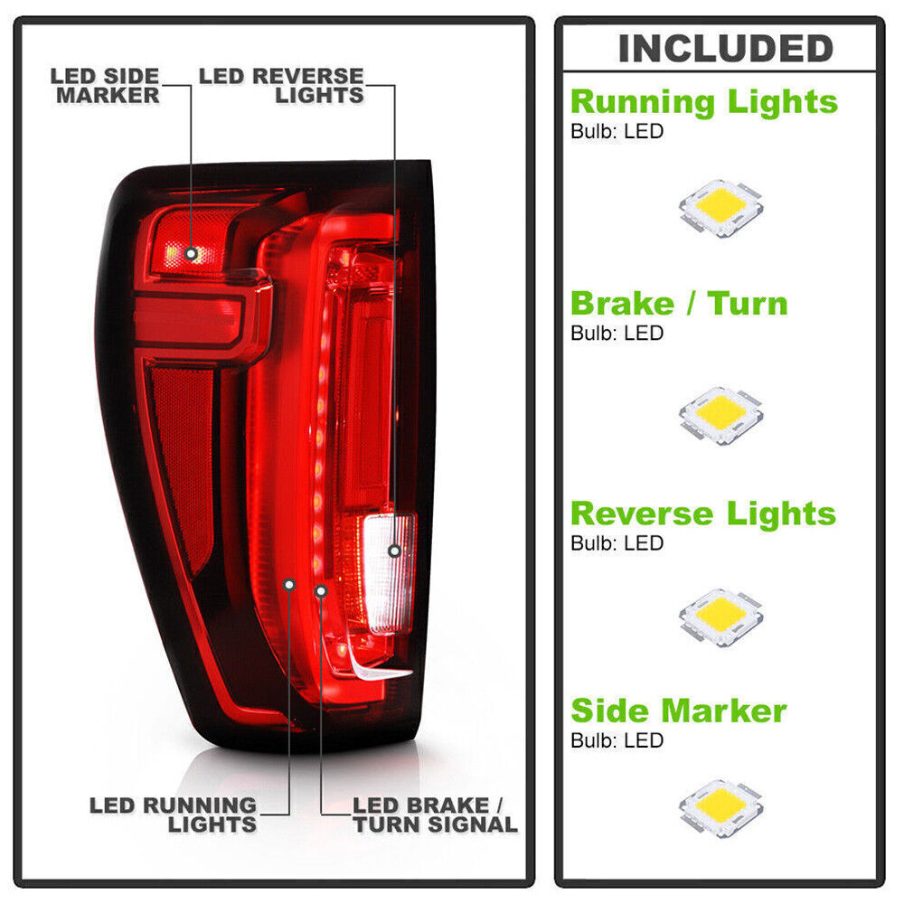 1pc Left Rear LED Tail Lights for GMC 2019-2023 for Sierra 150 GM2800310,GM2801310