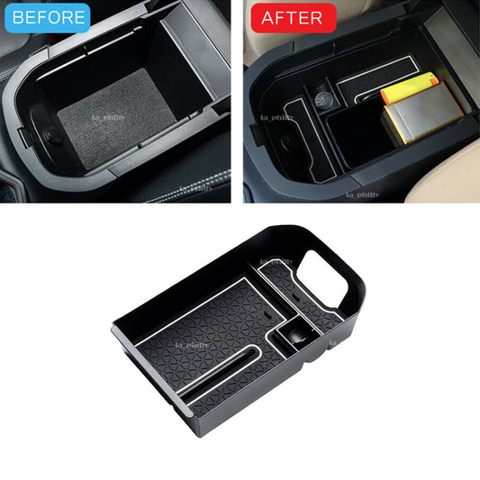 White for Toyota RAV4 19-20 BOX Center Console Organizer Holder ABS Accessories Q