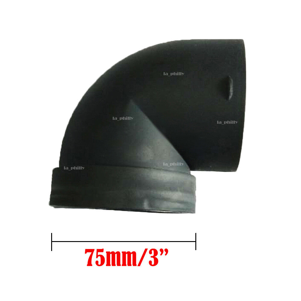 75mm Air Ducting Pipe Elbow Outlet Connector Fit For Webasto Eberspaecher Q