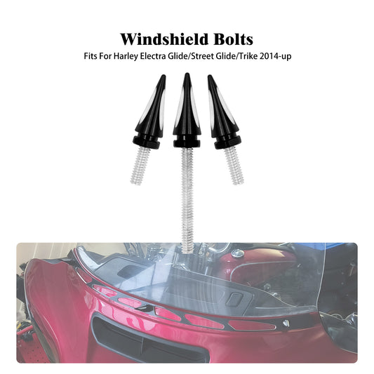 Impaler Spike Wind Screen Windshield Bolts for Harley Electra Street Glide 14-23