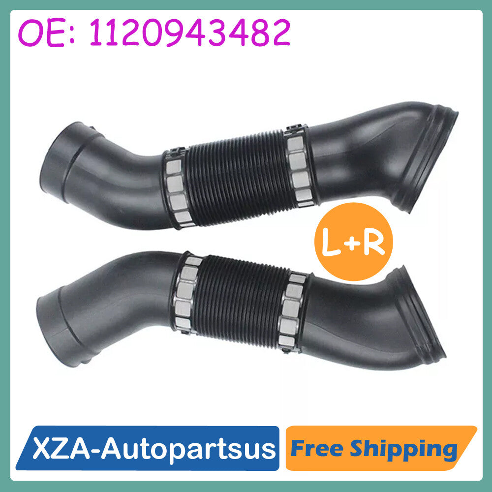 Pair Left + Right Side Air Intake Duct Hose for Mercedes W211 E 220 E240 E320 Q