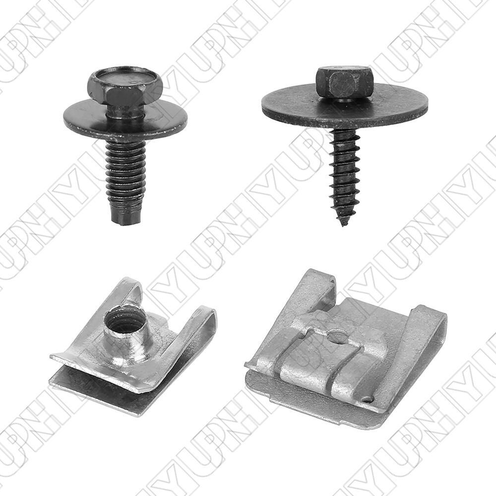 24Pcs Under Engine Cover Undertray Clips Screws for Mercedes for Benz W203 W204 W211