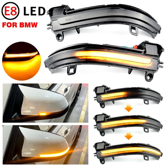 2pcs LED Dynamic Side Mirror Turn Signal Light Assembly for BMW F20 F30 F21 F22