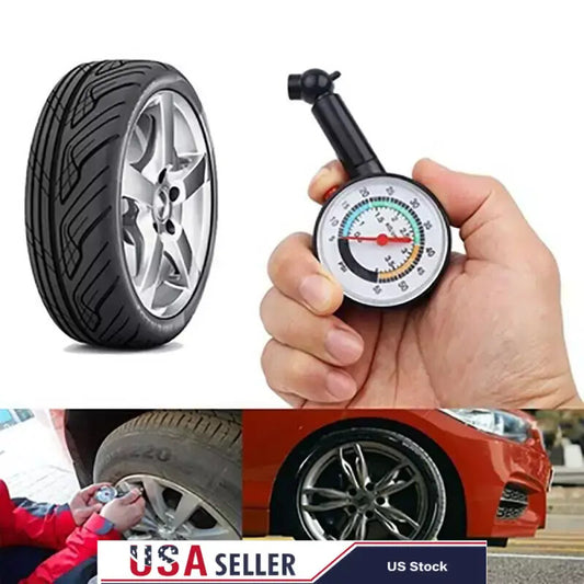 Tyre Tire Air Pressure Gauge Car Auto Motorcycle Truck Vehicle Tester Dial Meter