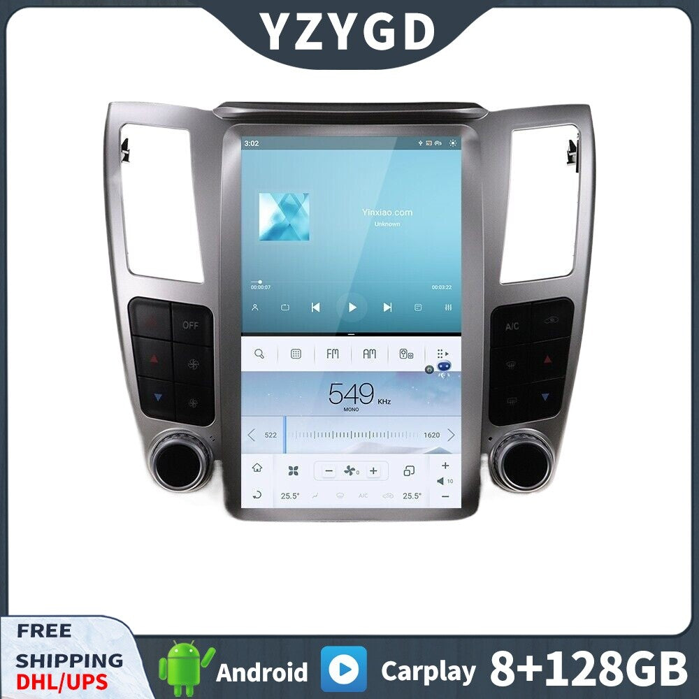 for Lexus RX300 RX330 RX350 RX400H 2004-2008 2Din Car Radio CarPlay Receiver GPS