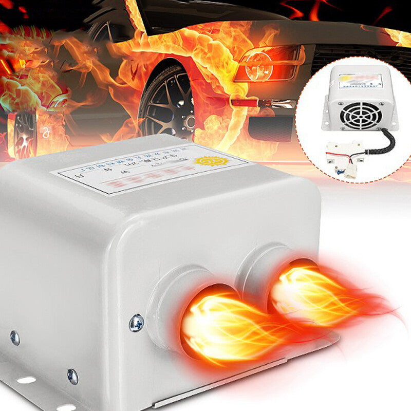 12V 1000W Dual Vent Car for Seat Dash Heater Heated Air Window Defroster Practical v