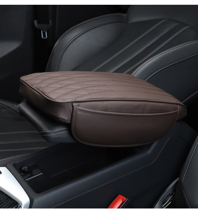 Car Center Console Armrest Pad Cushion Box With Storage Organizer Accessories Q