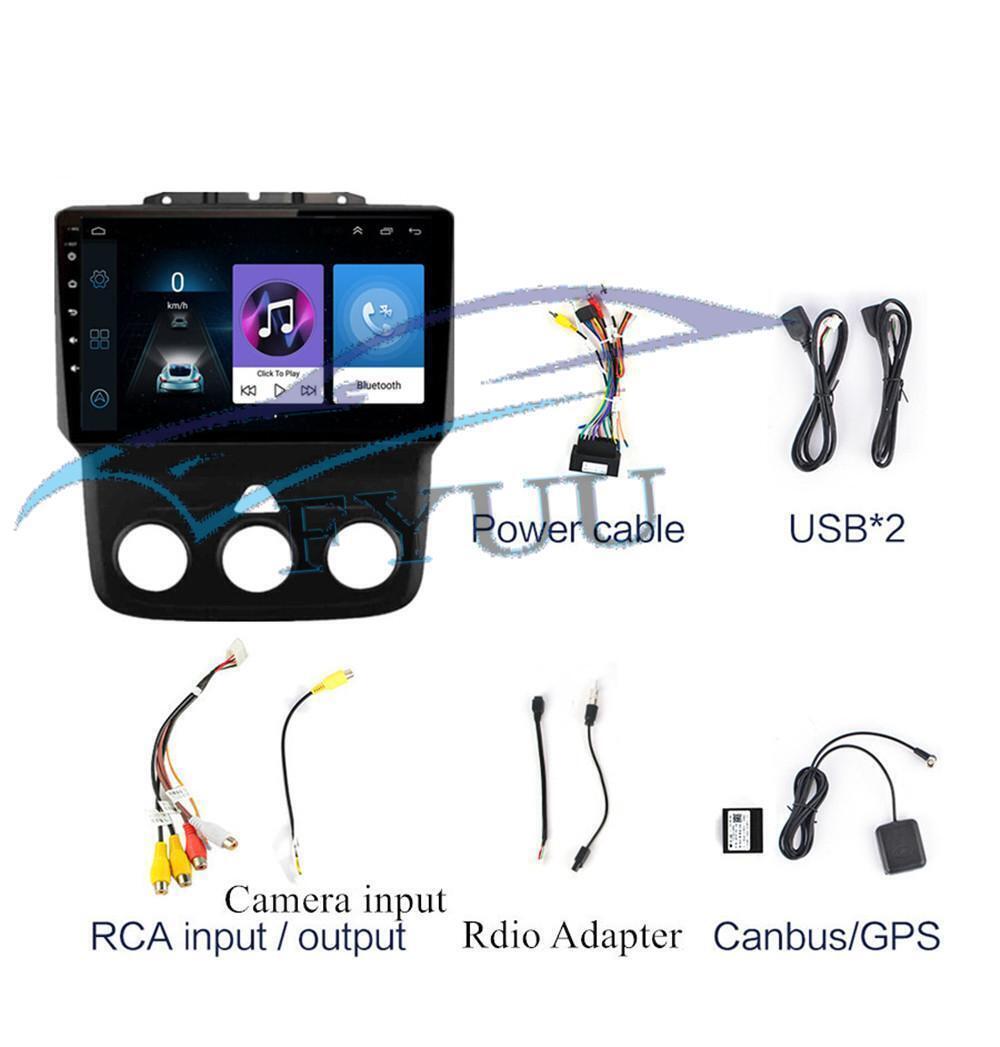 Compatible with 2013-2018 for Ram microphone navigation Wifi stereo radio 9 Android 12.0 host - n