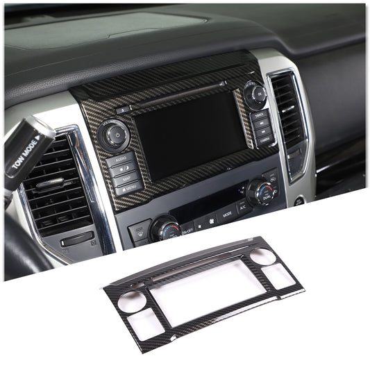 Carbon Fiber Exterior Center Control AC Panel Trim for Maverick 2022 - 2023 - v