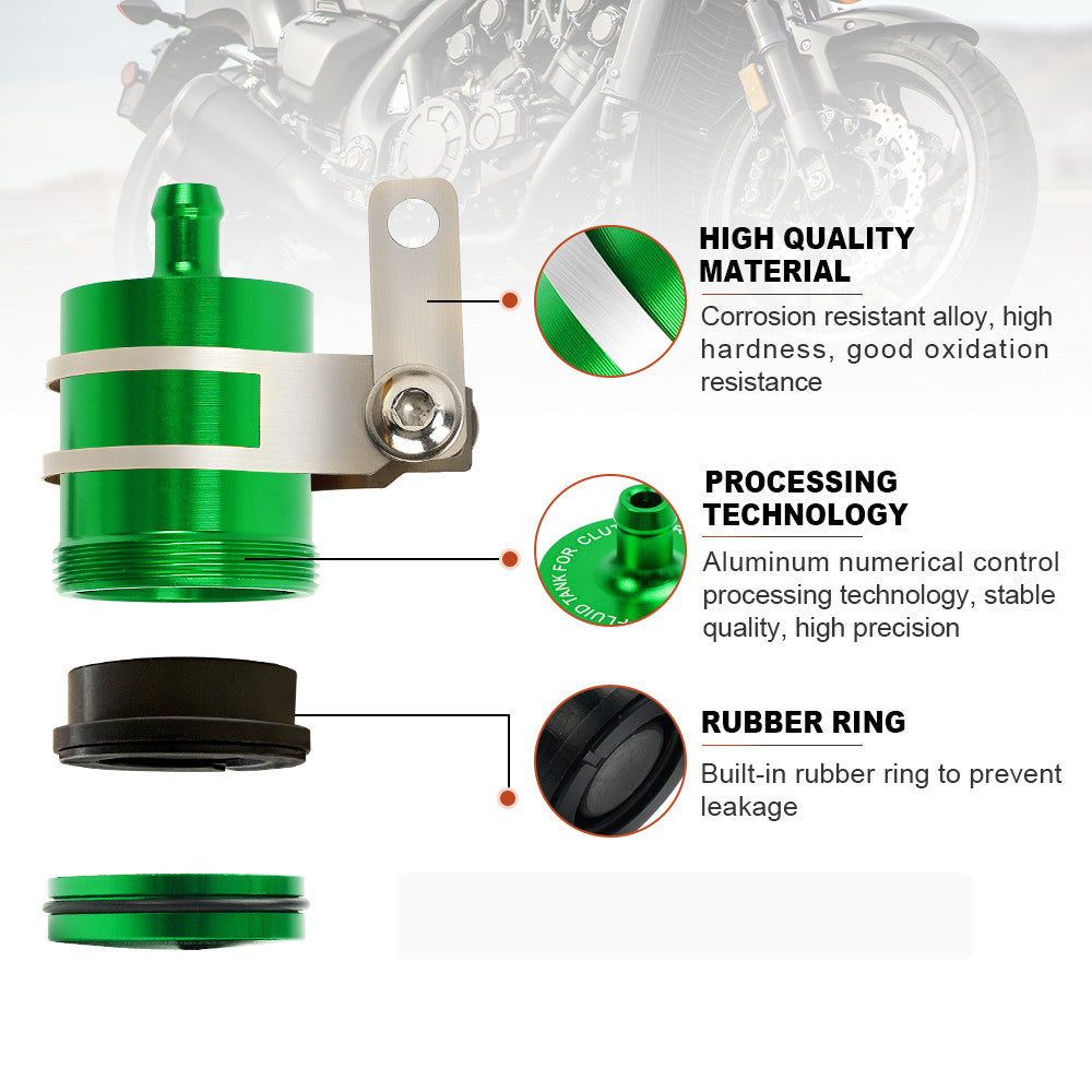 Motorcycle Brake Clutch Master Cylinder Oil Fluid Reservoir Tank Cup Universal Q