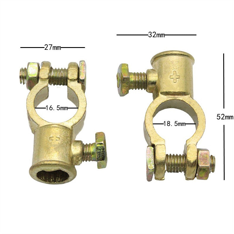 16-18mm 2PCS/Set Car Trucks Battery Terminal Clamp Connectors Aluminum Top Post v