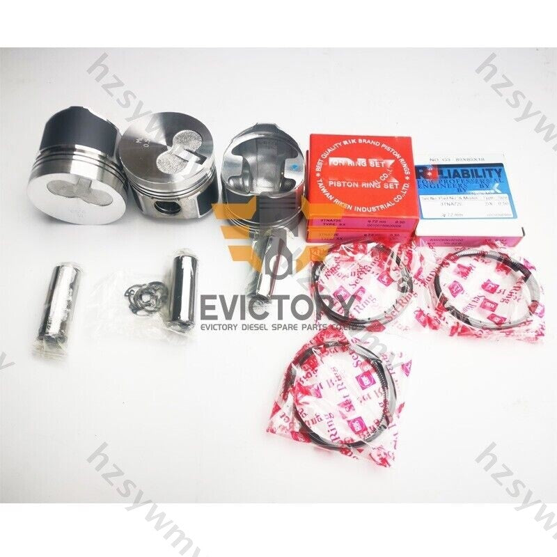 Overhaul and rebuild kit for piston ring gaskets (component) suitable for 3TNA72, 3TNA72L, and 3TNA72UJ.