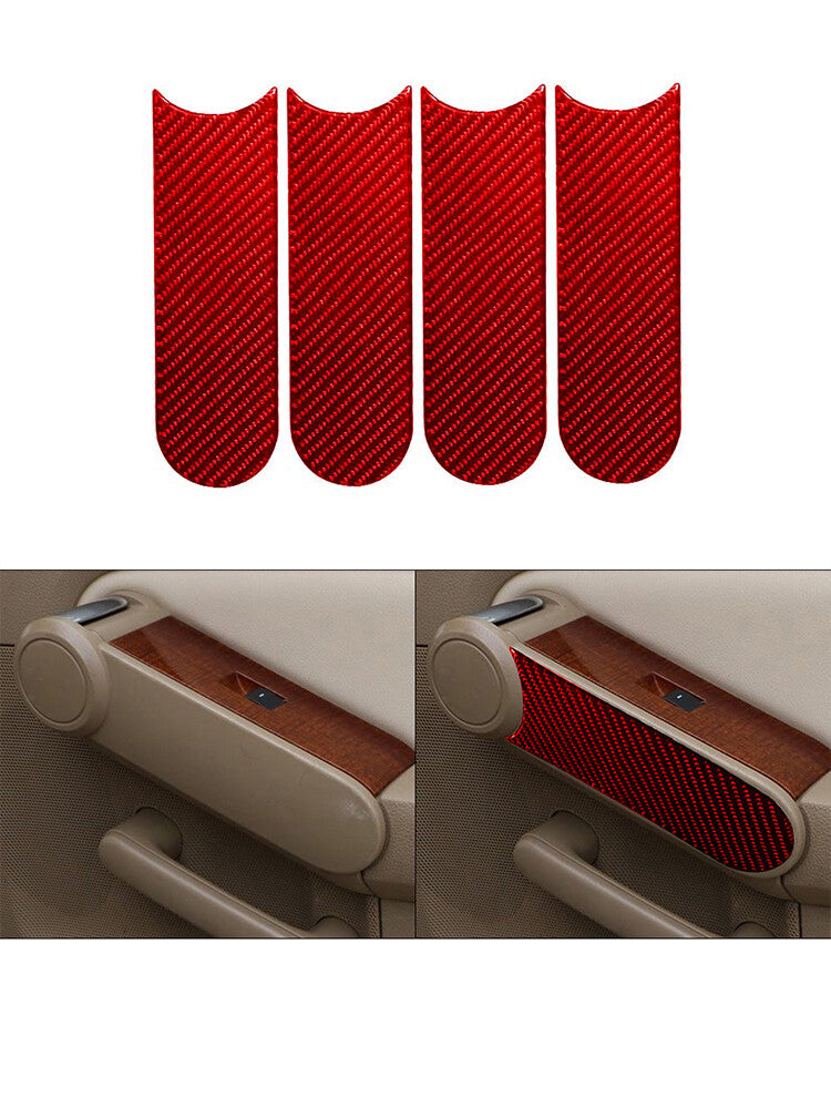 2Pcs Red Air Vent Frame Cover Trim Carbon Fiber For COBALT 2005-2010 v