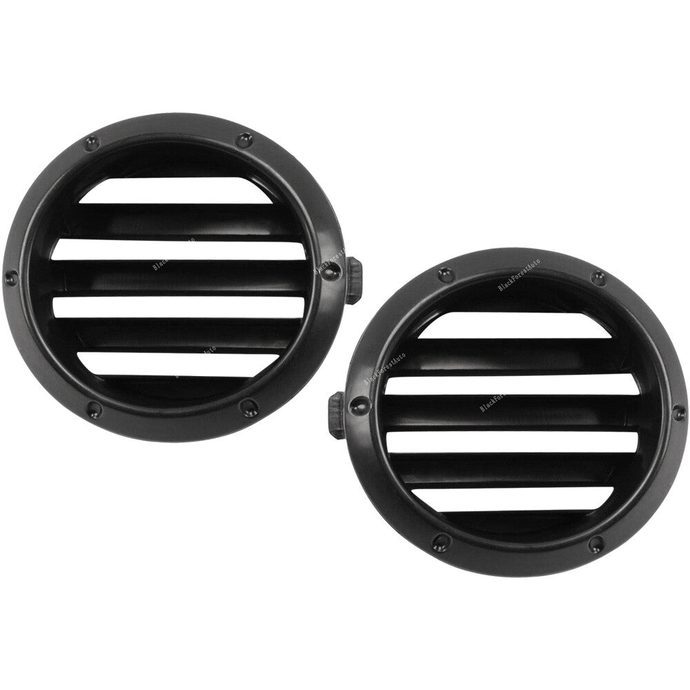 2pcs for Toyota Highlander 2004 2005 2006 2007 Left+Right Black Fog Light Cover