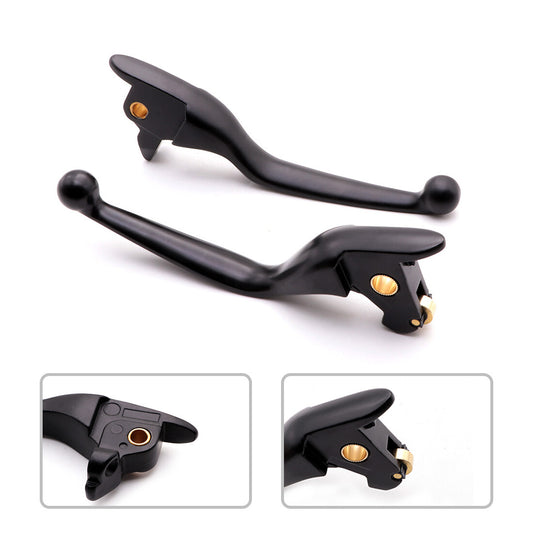 Black Metal Regulator Brake Clutch Lever for Harley Touring Street Glide 14-16 Q