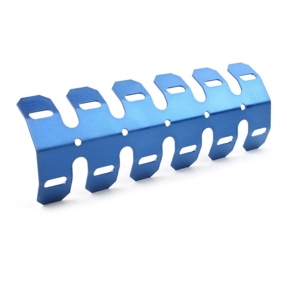 For Dirt Bike Motorcycle Blue Exhaust Muffler Pipe Heat Shield Cover Heel Guard Q