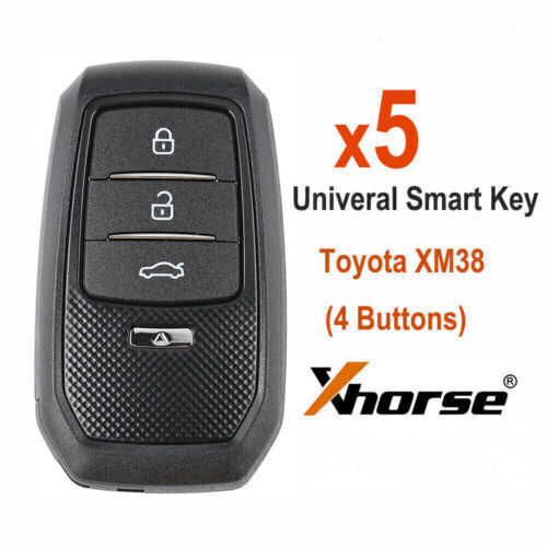 5x XSTO01EN Univeral for Smart Key + Shell for Toyota XM38 Support 4D,8A,4A