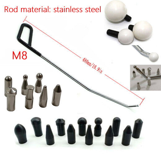 Car Paintless Dent Repair Tools Stainless Steel Dent Removal Rods v