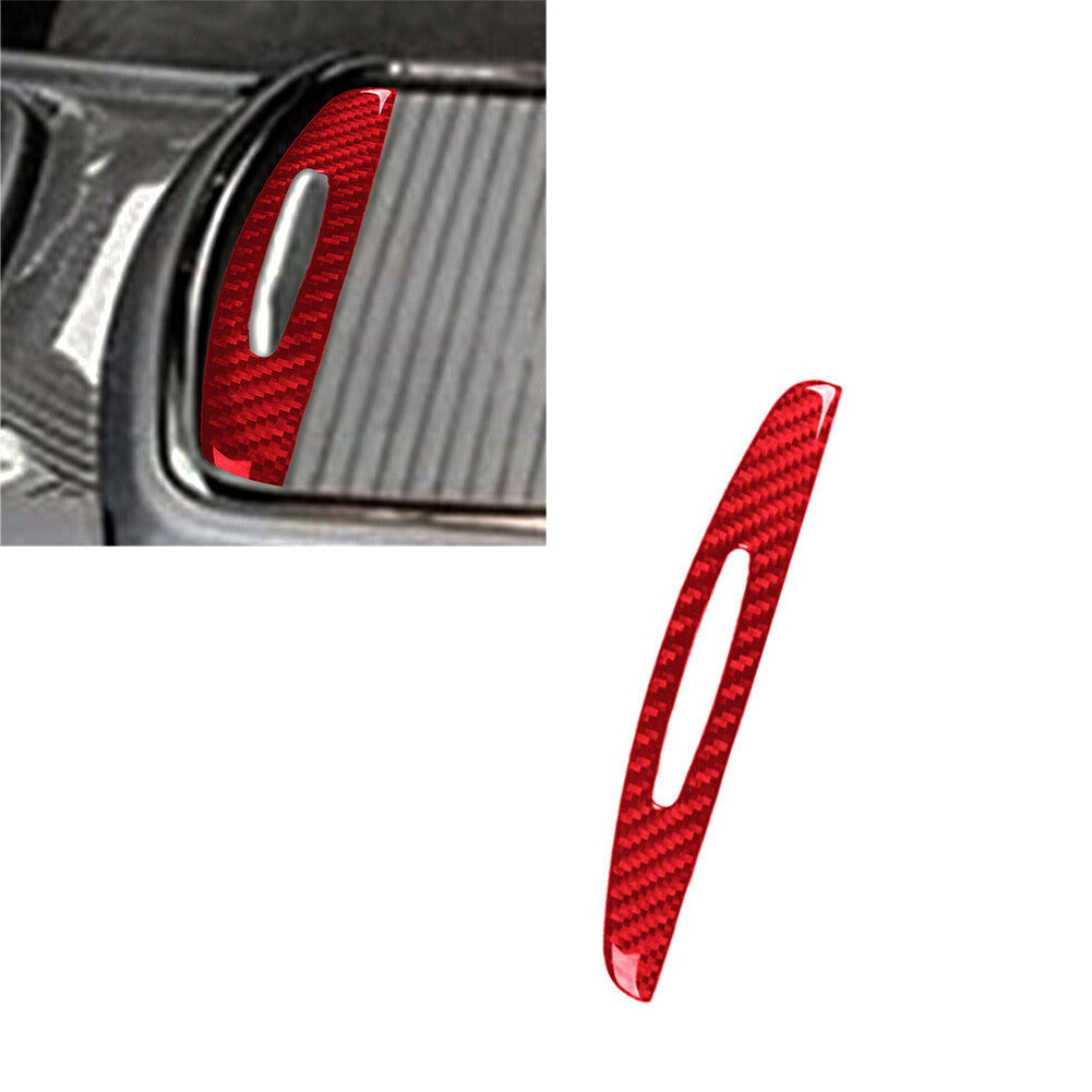 Red carbon fiber floor console cupholder cover trim for Chrysler 300 2015 - 22