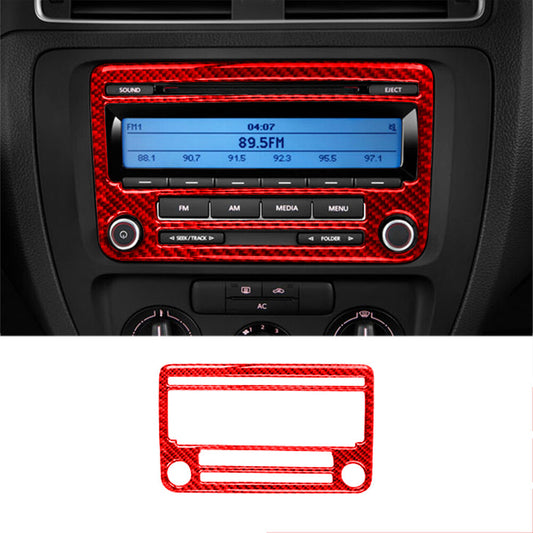 Red Carbon Fiber Rear Window Lift Panel Trim For Land for Range Rover Sport 2014-17 v
