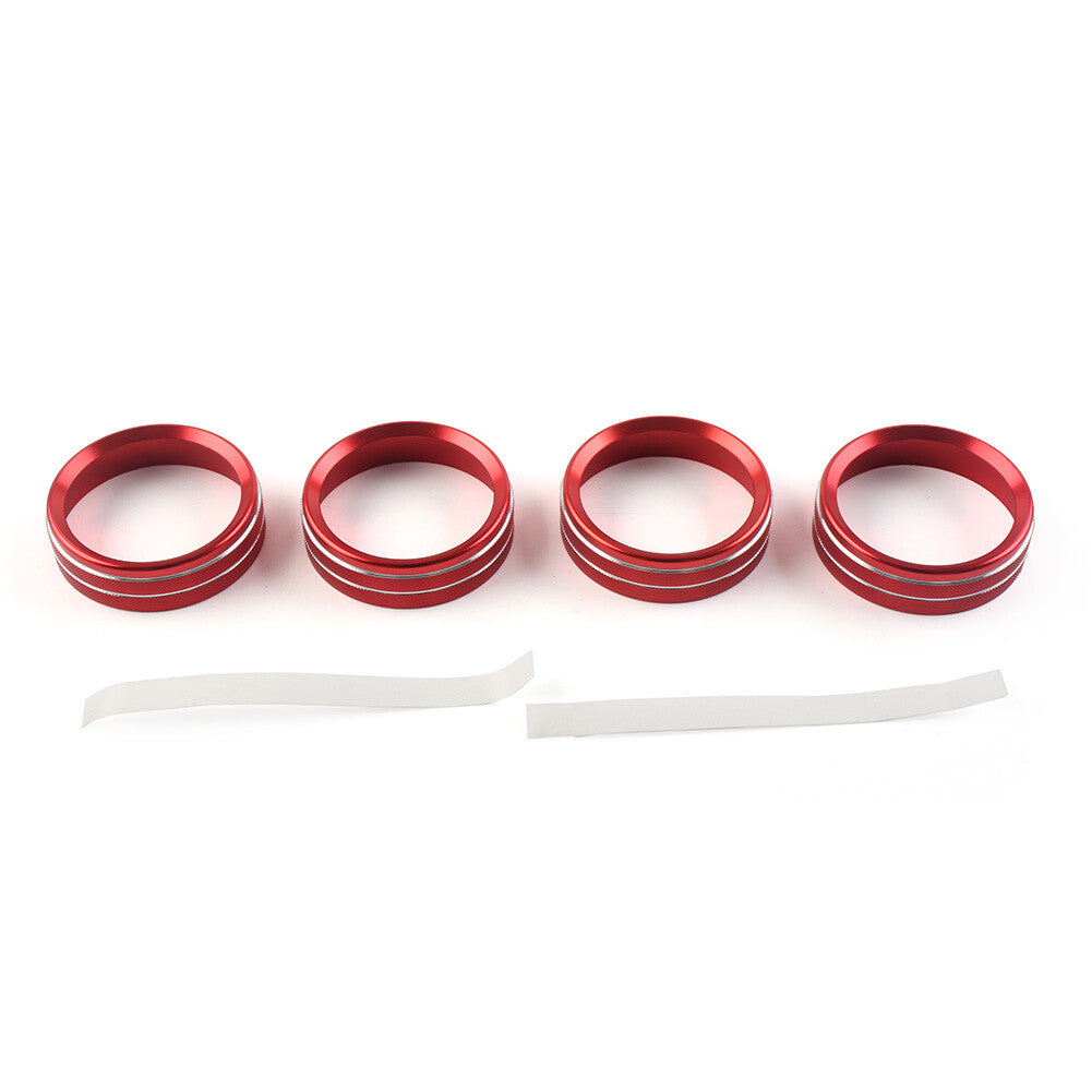 Air Conditioner Switch CD Button Ring Knob Trim  for ford  F150 XLT 2015-2020 Red