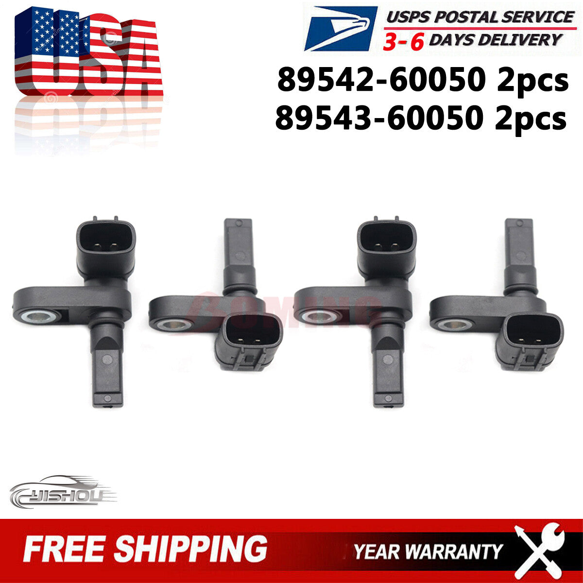 89542-60050 89543-60050 ABS Wheel Speed Sensors for Toyota 4Runner Tacoma for Lexus