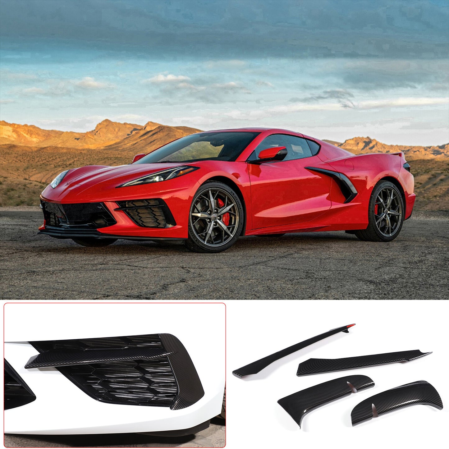 ABS carbon fiber window lift button frame trim for Mitsubishi ECLIPSE 2006-2011