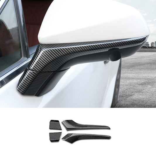 for Lexus NX200t 300h 2015-2021 Carbon Fiber Exterior Rearview Mirror Strip Trim
