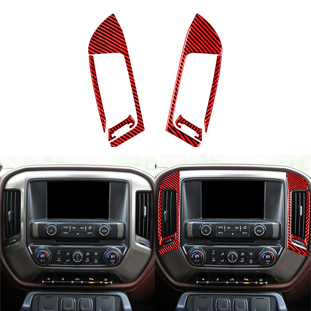 2pcs Carbon Fiber Front for Seat Back Panel Cover Trim For Taycan 2019-2022 v