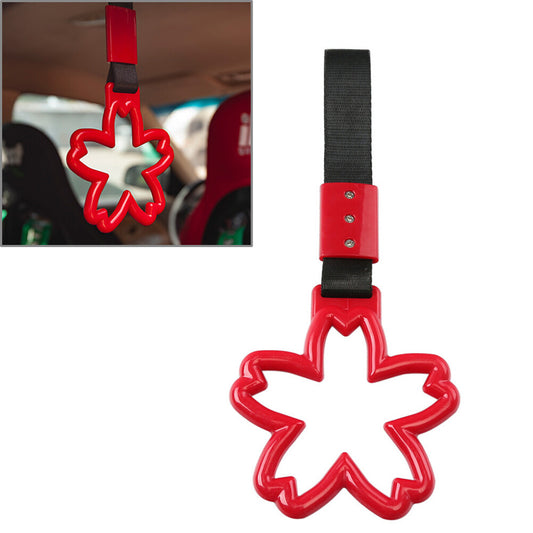 Ring Train Bus Handle Hand Strap Drift Charm Tools Black+red Cherry Shaped