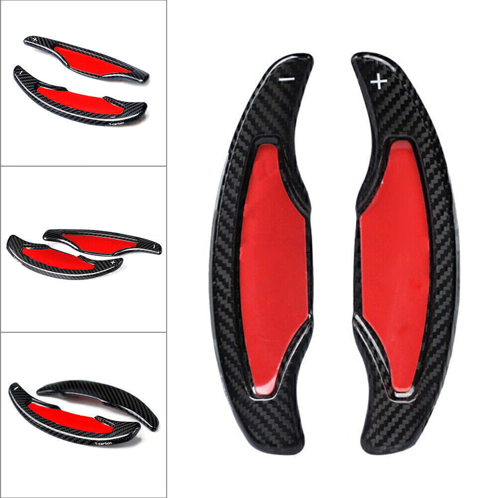 Carbon fiber steering wheel paddle shifter extension lever (left + right) suitable for Cadillac ATS ATS-L