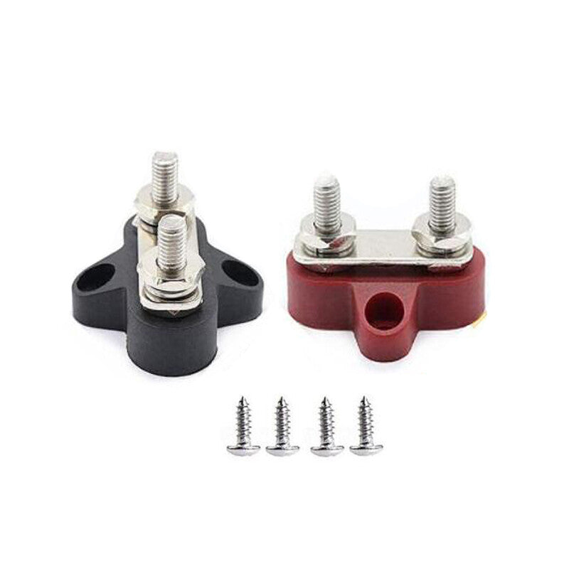 5/16-inch battery terminal block insulated double M8 stud power distribution - n