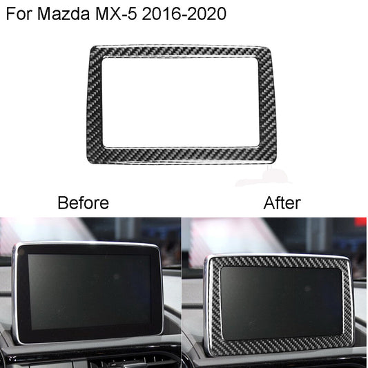 Carbon Fiber Rear Door Armrest Cover Trim For W211 2003-2009 v