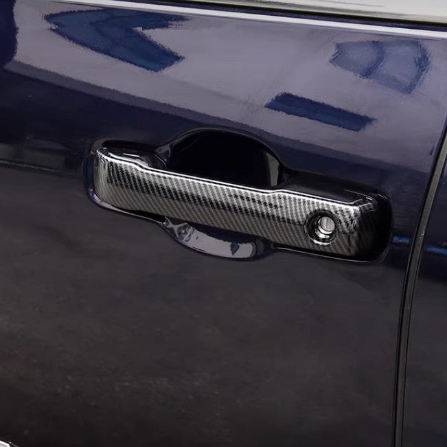 Carbon Fiber Front Car Door Handles Cover Trim 4pcs For Tacoma 2024 v