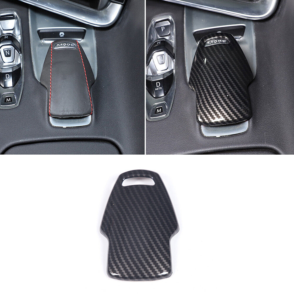 Carbon Fiber ABS Console Sport Mode Knob Cover for Chevrolet for Corvette C8 2020-23