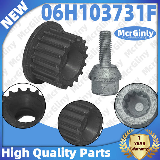 Water pump pulley and bolts WHT001163B suitable for Audi A6 A7 for A8 , for Golf , for Passat 06H103731F - n