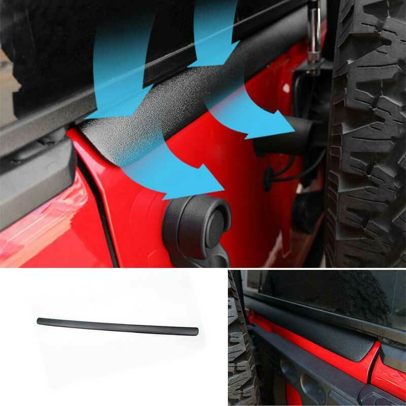 for Jeep for Wrangler JK 2007-2017 ABS Black Rear Trunk Tailgate Moulding Trim Strip