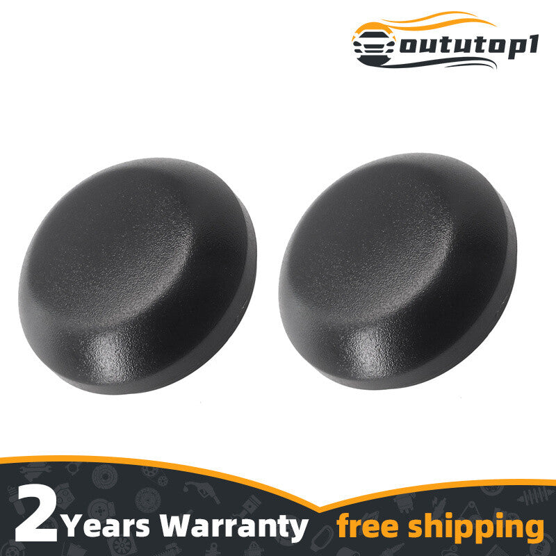2Pcs Black Windshield Wiper Nut Cover for Jeep for Wrangler 2018 Direct Replacement, Q