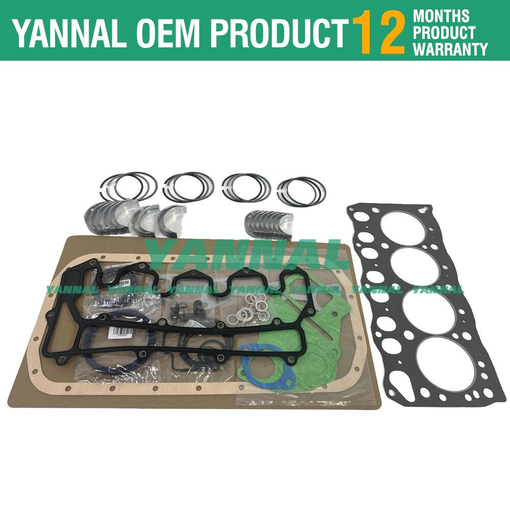 Suitable for 4D95 overhaul recirculation kit, piston rings, washers, bearings, and engine parts.