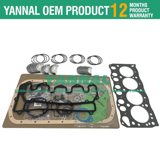 Suitable for 4D95 overhaul recirculation kit, piston rings, washers, bearings, and engine parts.