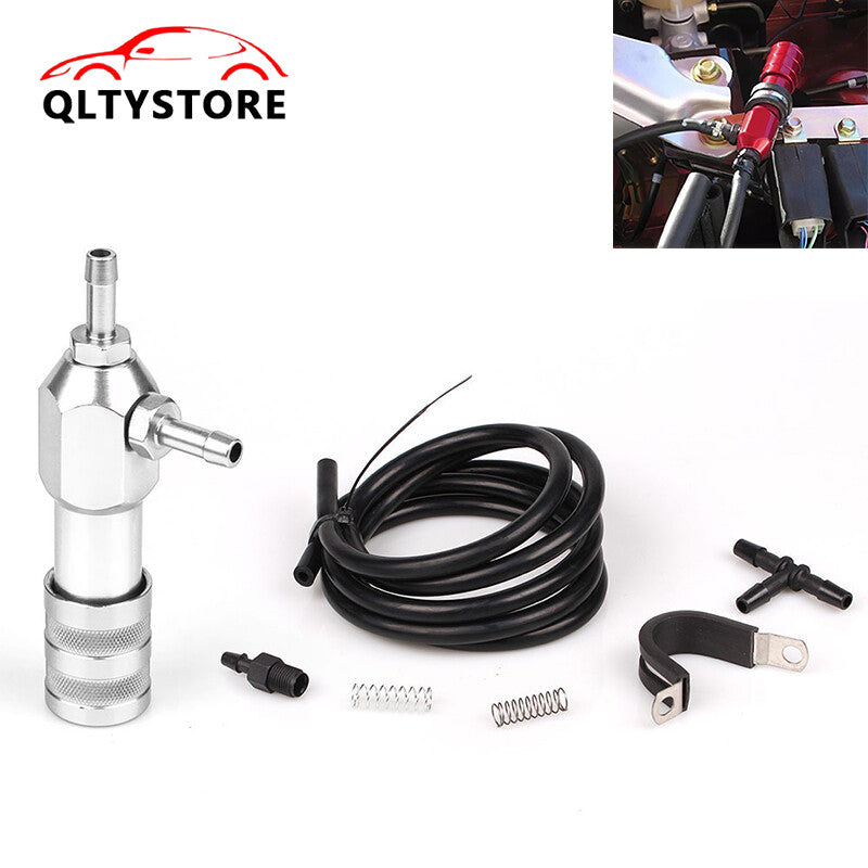 Silver Adjustable Racing Turbo Boost 1-30 Psi Car Manual Boost Controller Kit